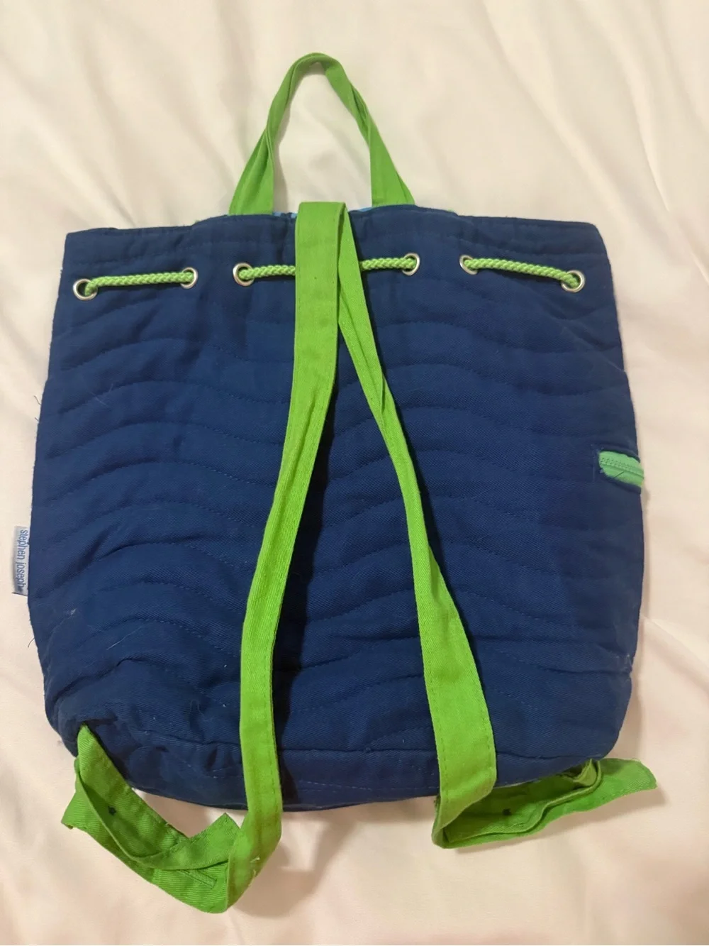 Stephen Joseph quilted shark toddler backpack